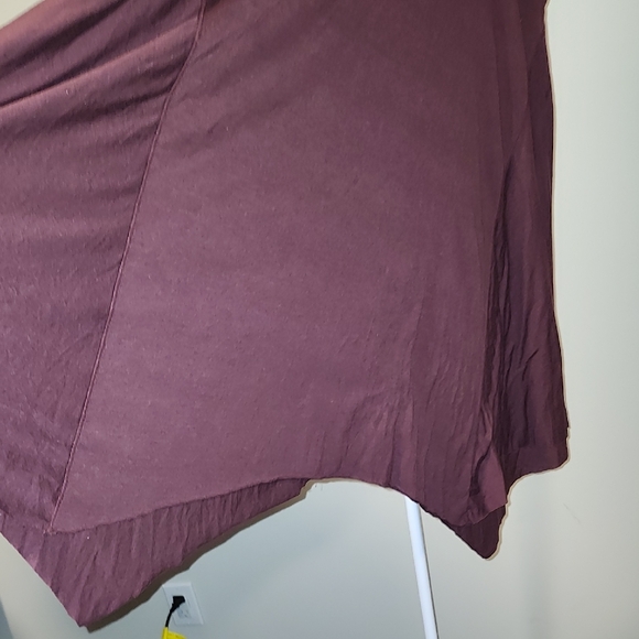 Bluenotes Dark Plum Women's Asymetrical Mini Dress Size M - Picture 3 of 6